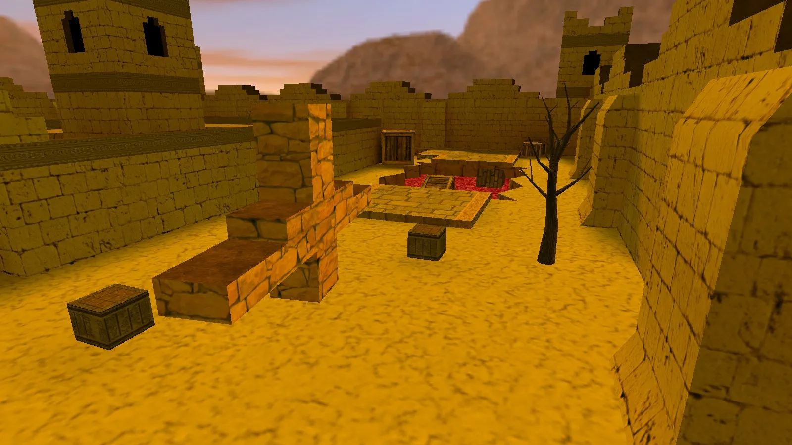 Скачать deathrun_stronghold_beta1 для CS 1.6: точки, ловушки, .nav и оптимизация карты - Скриншот