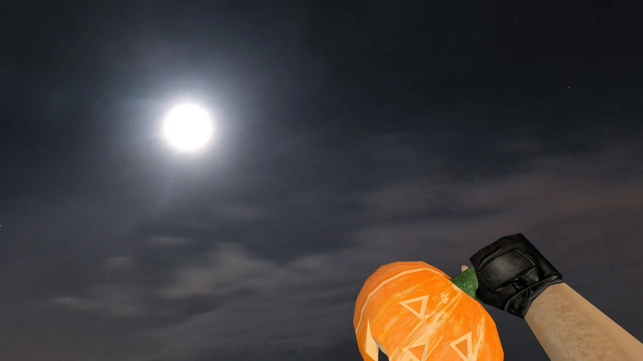 Скачать Модель гранаты «Grenade Pumpkin» v_ для CS 1.6: звуки, анимация осмотра и текстуры - Скриншот
