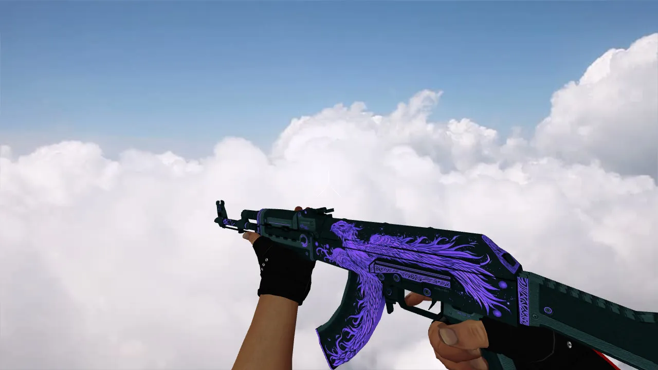 Скачать Модель v_ AK-47 Phoenix Rise Purple для CS 1.6: p_, w_ модели, звуки, анимация осмотра - Скриншот