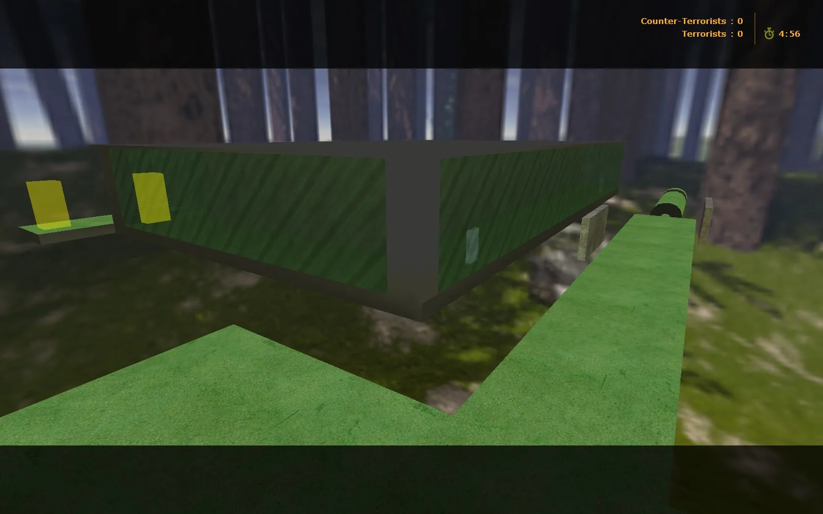 Скачать deathrun_greenjungle для CS 1.6: карта Deathrun, точки, роли, .nav, оптимизация wpoly/epoly - Скриншот