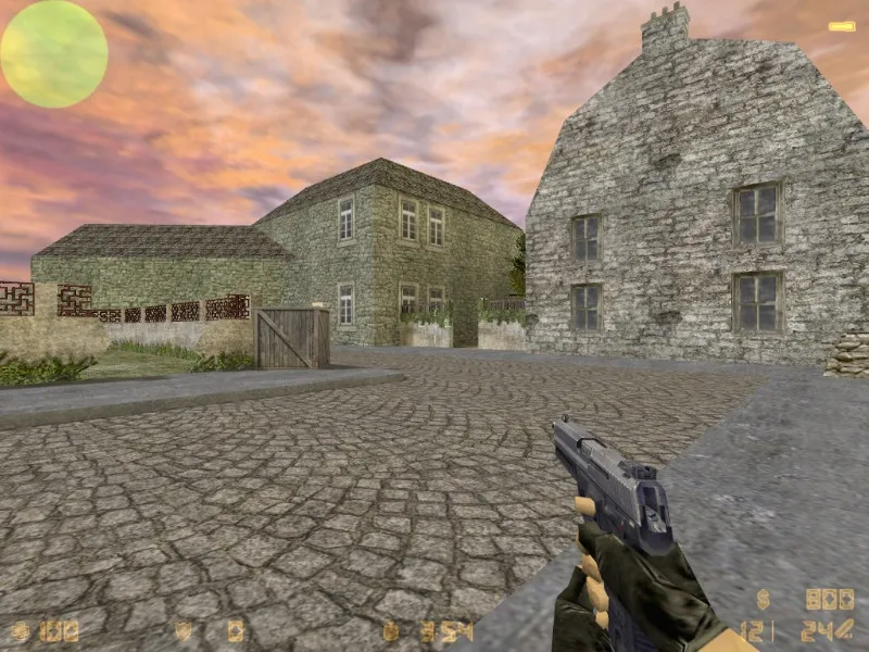 Скачать Карта de_carentan для CS 1.6: тактики за CT и T, точки контроля, оптимизация wpoly/epoly, .nav для ботов - Скриншот