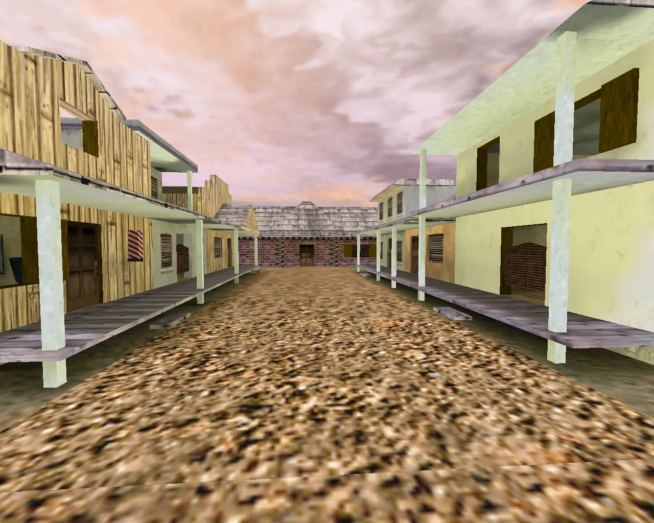 Скачать cs_wildwest — карта для CS 1.6: баланс сторон, точки под пушки, .nav для ботов - Скриншот