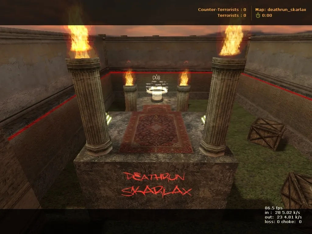 deathrun_skarlax для CS 1.6: тактика за терр/контр, точки, настройка ботов, .nav и оптимизация — скриншот 6