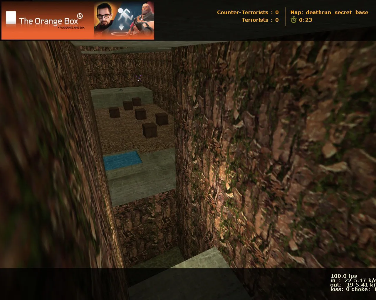 Скачать deathrun_secret_base для CS 1.6: секретная база, раунды на ловушки и тактика для CT/T - Скриншот