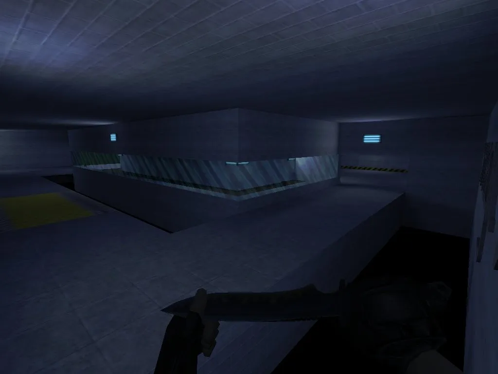 Скачать deathrun_mountains — карта для CS 1.6: точки за ТТ, ловушки и спавн, .nav для ботов - Скриншот