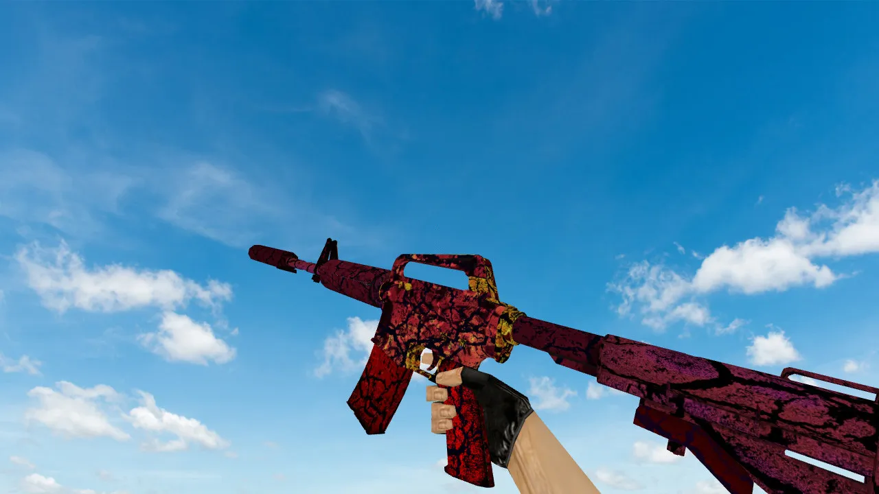 Скачать Модель «M4A1 Armageddon» v_ & p_ для CS 1.6: звуки, анимация осмотра, текстуры и просмотр модели - Скриншот