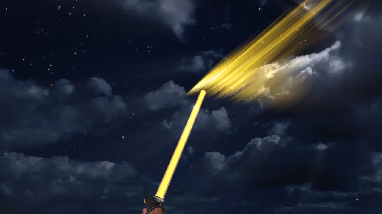 Скачать Модель ножа «CSO Beam Sword» v_model для CS 1.6: звуки, анимация осмотра, текстуры и точная форма - Скриншот