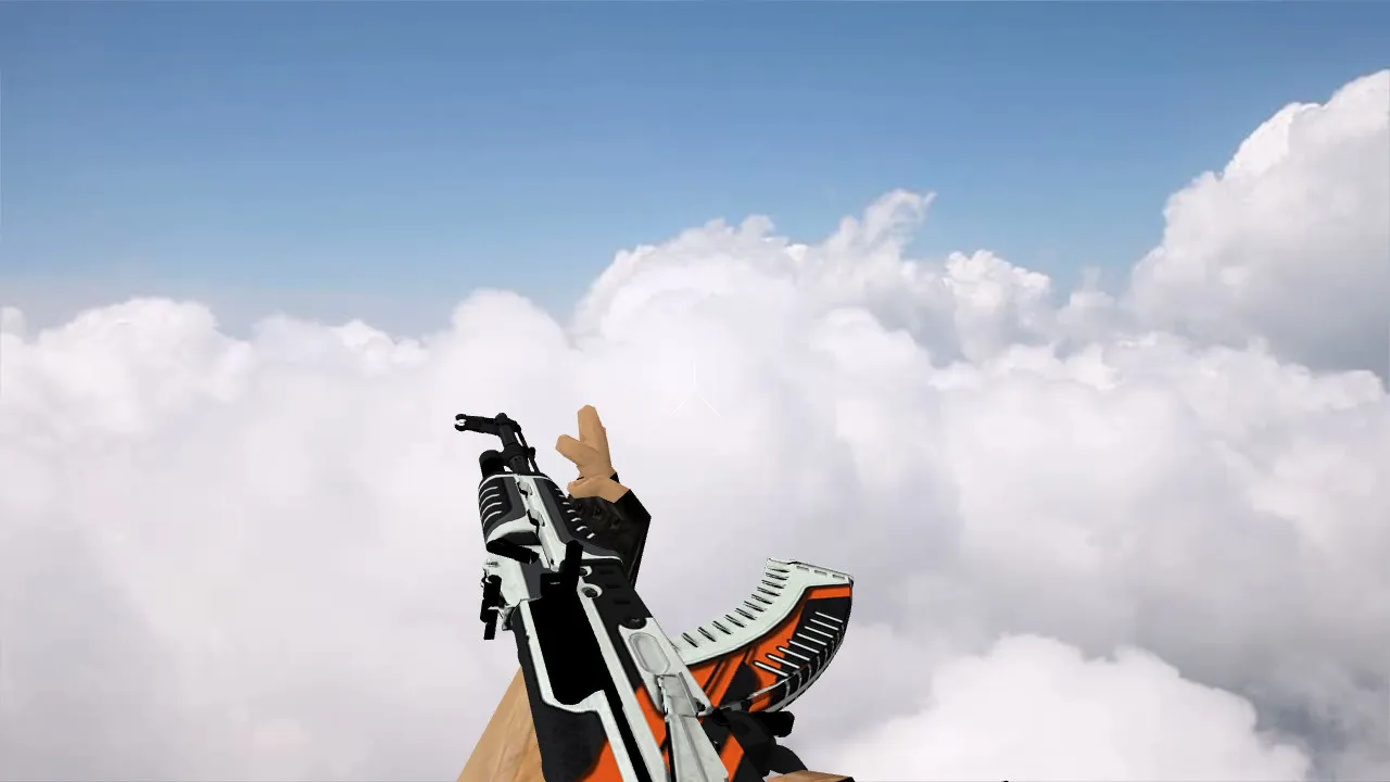 Скачать Модель «AK-47 Orange Vulcan» для CS 1.6: высокое качество и уникальность - Скриншот