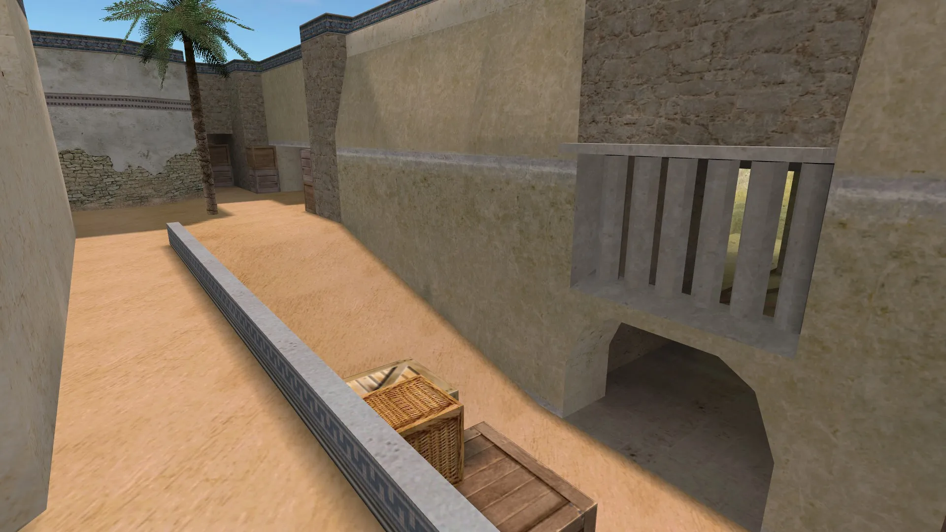 Карта de_dust2_suncsm для CS 1.6: баланс сторон, точки, .nav для ботов и оптимизация — скриншот 15
