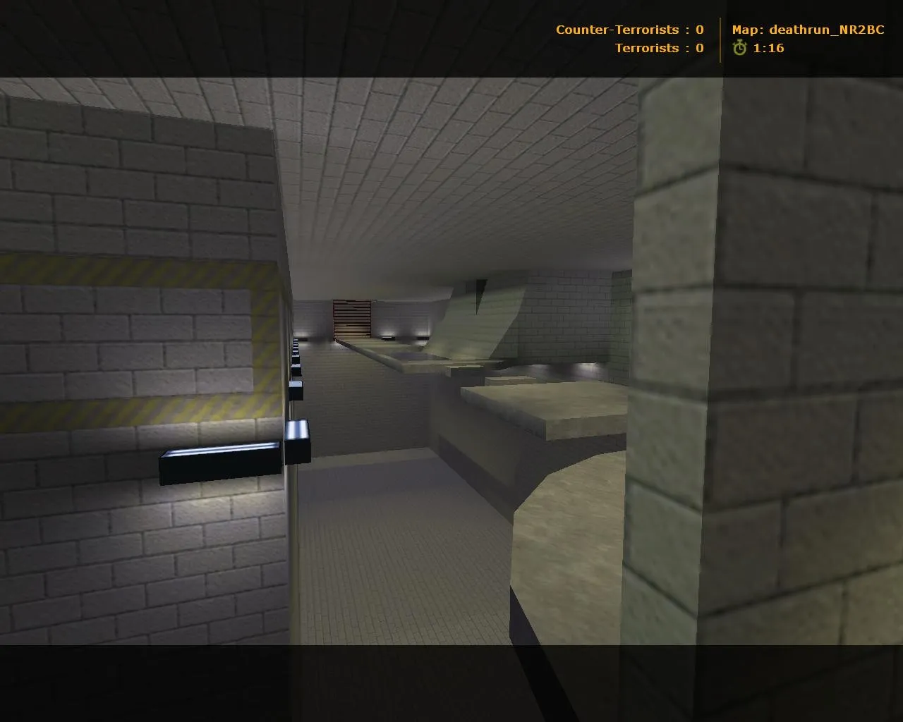Скачать deathrun_nr2bc_b1 — карта Deathrun для CS 1.6: боты .nav, баланс сторон, оптимизация wpoly/epoly - Скриншот