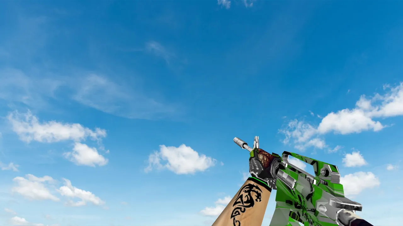 Green Bump Weapon Pack: пак моделей оружия для CS 1.6 (v_, p_, w_, звуки, анимация осмотра, текстуры) — скриншот 6