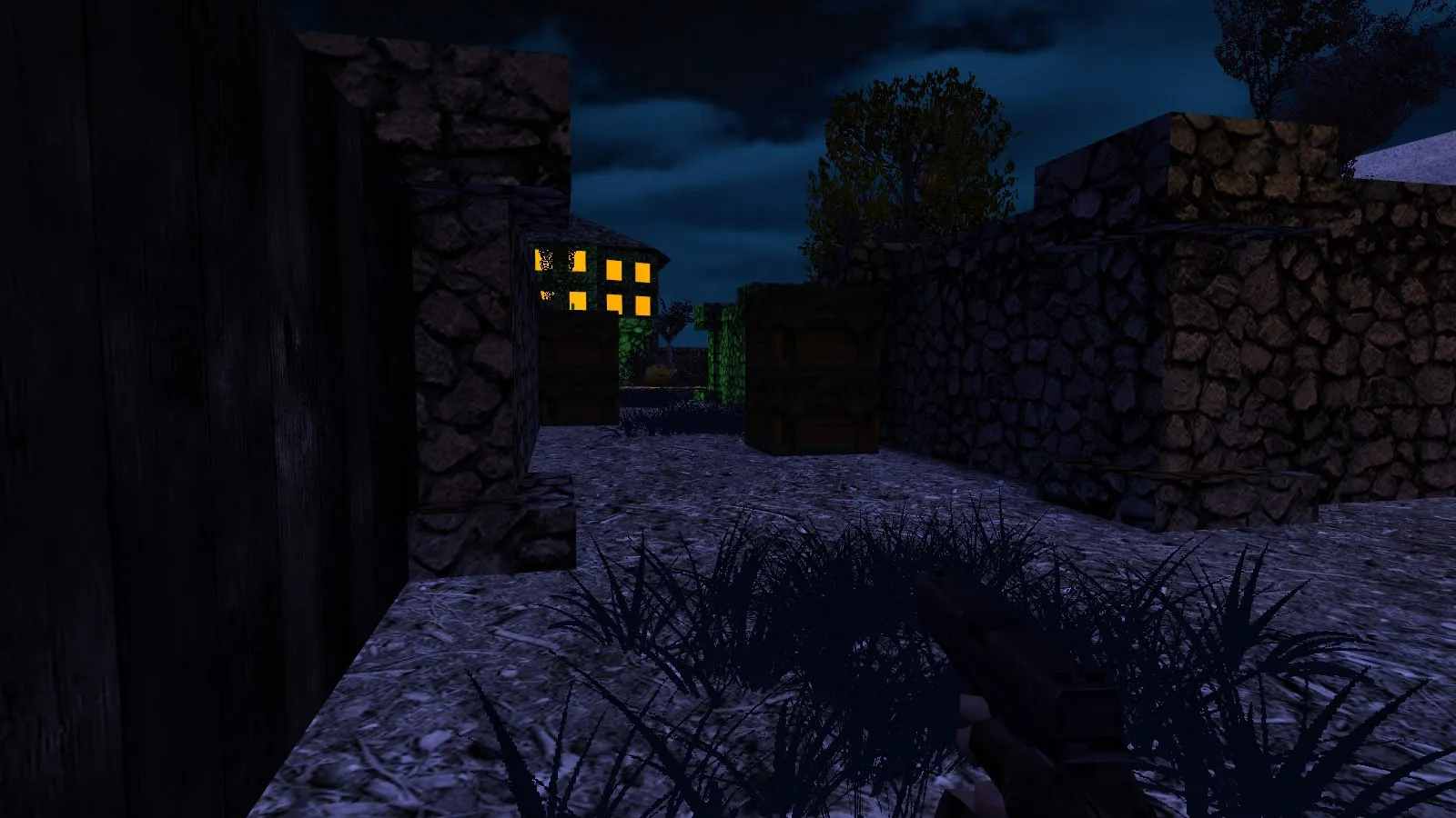 Скачать Карта de_halloween_night для CS 1.6: баланс сторон, точки, .nav для ботов, оптимизация wpoly/epoly - Скриншот