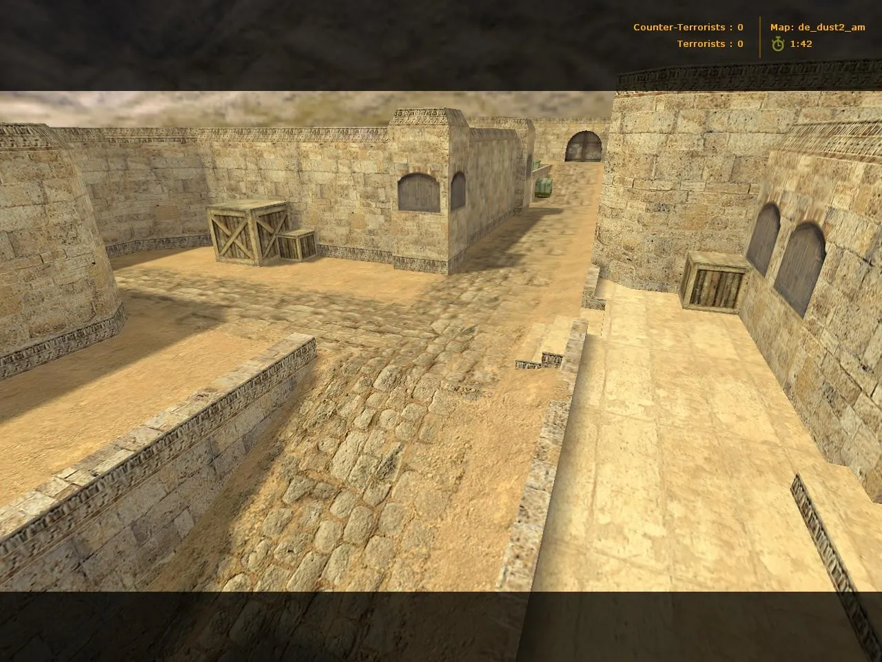 Скачать de_dust2_am карта для CS 1.6: точки, баланс сторон, .nav для ботов и оптимизация wpoly/epoly - Скриншот