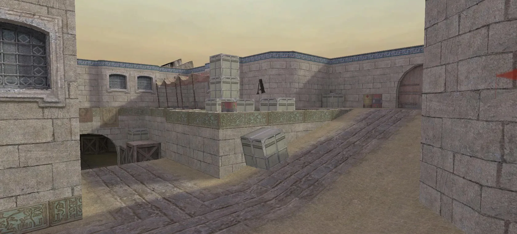 Скачать de_dust2_xbox для CS 1.6: карта, точки, тактика за CT/T, .nav для ботов, оптимизация wpoly - Скриншот