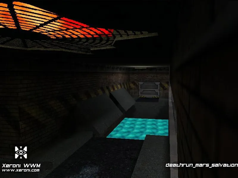 Скачать deathrun_mars_salvation для CS 1.6: карта deathrun, точки за стороны, .nav для ботов и оптимизация - Скриншот