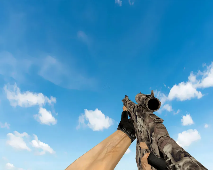 Скачать Скин SG 553 | Белизна (Bleached) для CS 1.6 - Скриншот