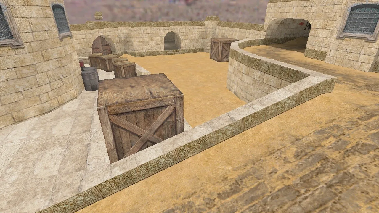 Карта de_dustlands для CS 1.6: точки, маршруты, .nav, оптимизация wpoly/epoly и баланс сторон — скриншот 1