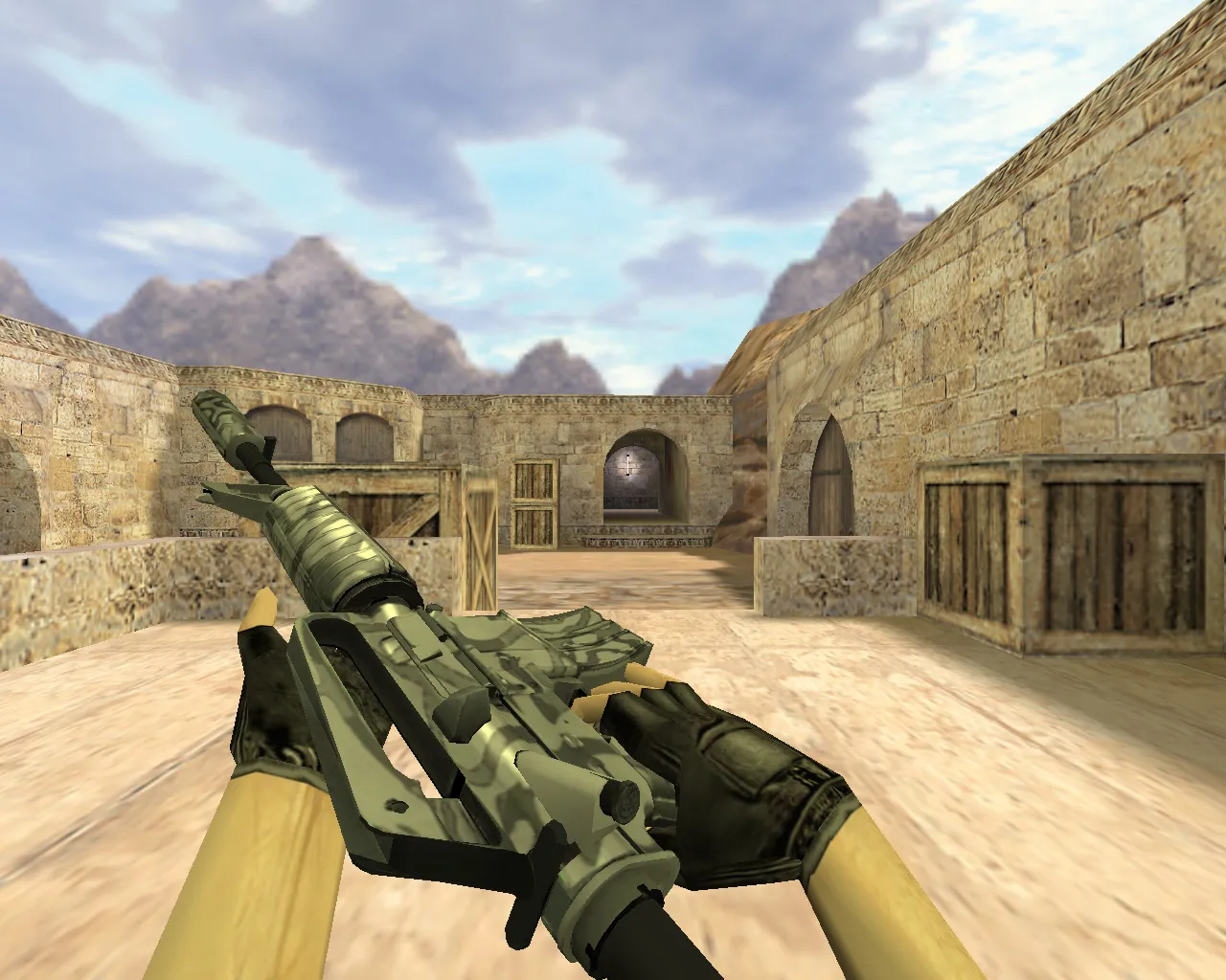 Скачать Модель v_m4a1 «М4А1 Темная вода» для CS 1.6: p_ и w_ модели, звуки и анимация осмотра - Скриншот