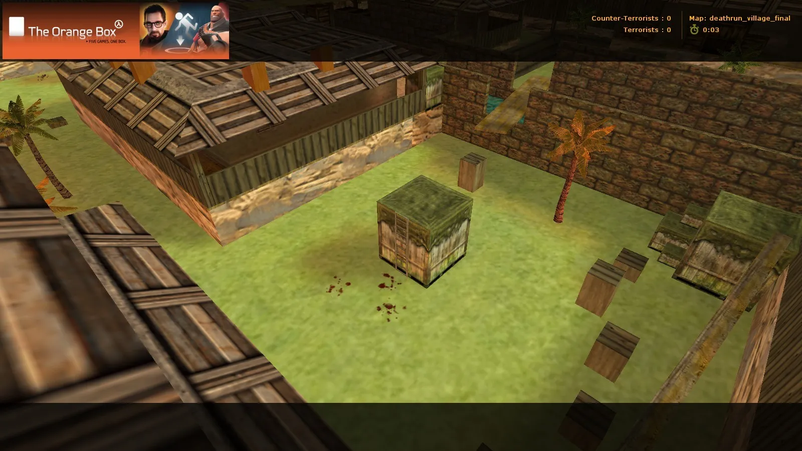Скачать deathrun_village_easy_fixed для CS 1.6: карта deathrun, баланс сторон, точки, .nav, оптимизация - Скриншот