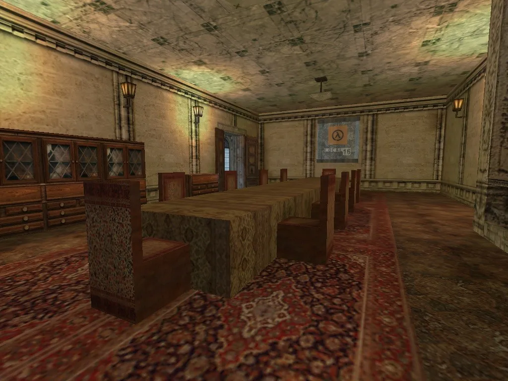 Скачать Карта de_hc_gzmansion для CS 1.6: точки, роли, боты (.nav), оптимизация wpoly/epoly - Скриншот