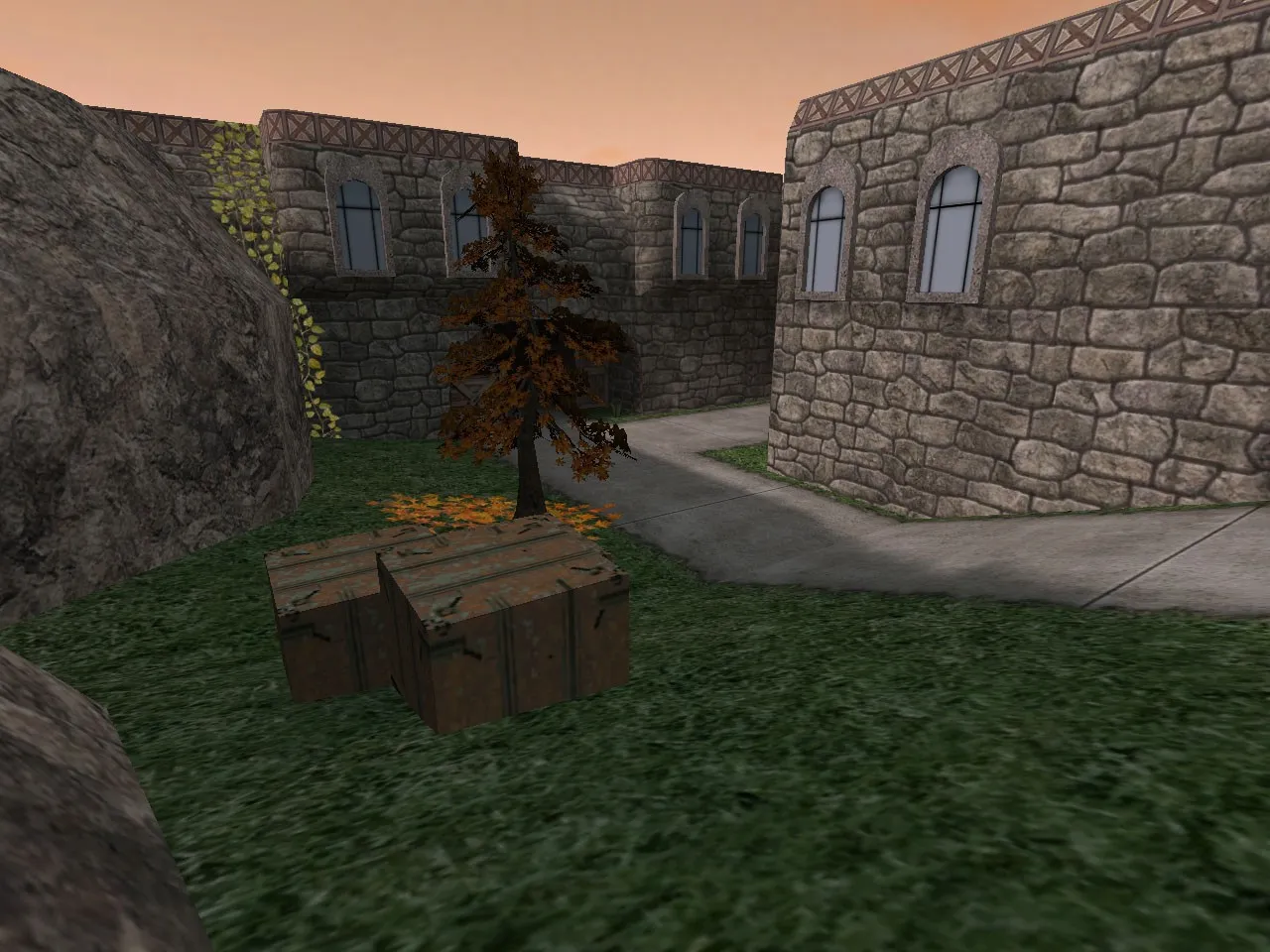 de_dust2_medieval для CS 1.6: карта DE, точки, маршруты, .nav и оптимизация — скриншот 9