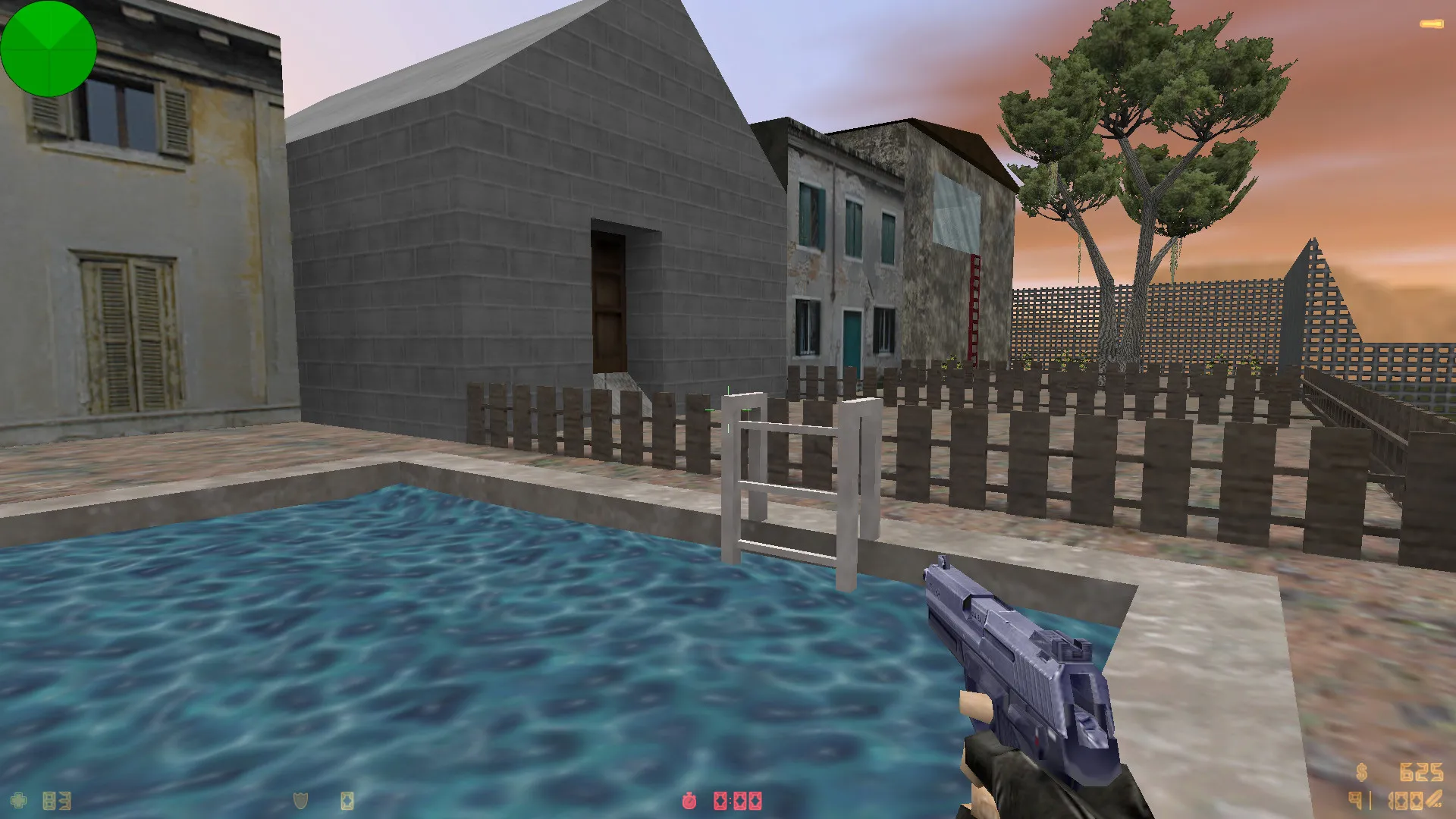 de_dissolve для CS 1.6: обзор карты, точки, тактика CT/T, боты .nav и настройка под FPS — скриншот 1