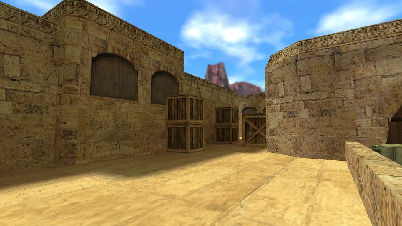 Карта de_dust2_2018 для CS 1.6: баланс сторон, точки, .nav и оптимизация wpoly/epoly — скриншот 6
