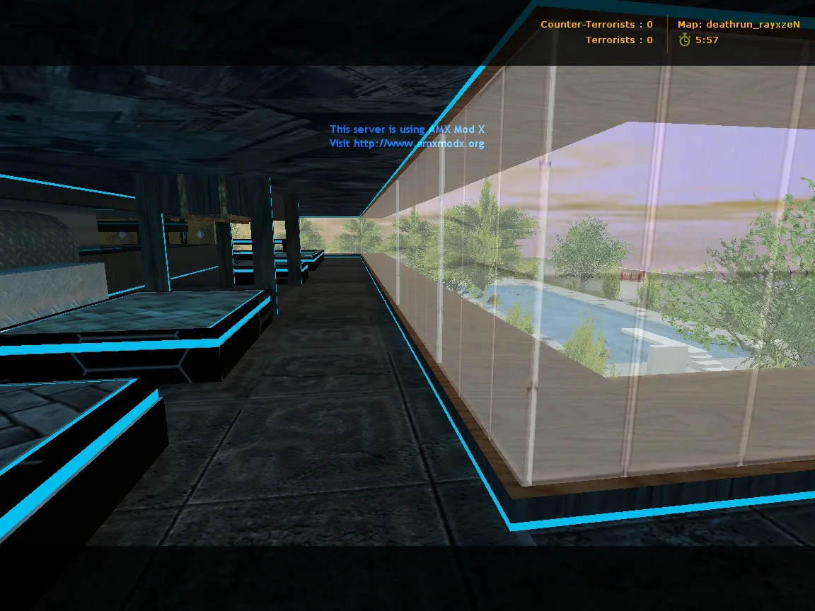Скачать deathrun_rayxzen_x — карта deathrun для CS 1.6: точки, ловушки, .nav и оптимизация - Скриншот