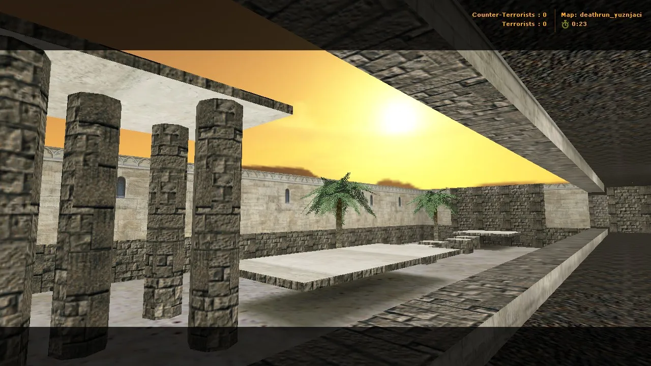 Скачать deathrun_yuznjaci для CS 1.6: карта Deathrun, точки за терров, ловушки и бот-нав .nav - Скриншот