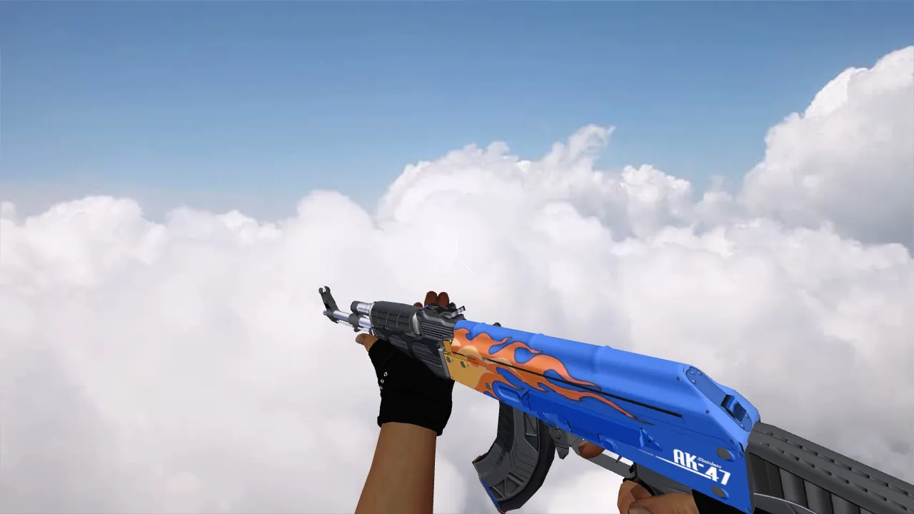 Скачать Модель v_ / p_ / w_ AK-47 «Stainless» для CS 1.6: звуки, анимация осмотра, текстуры и настройка - Скриншот