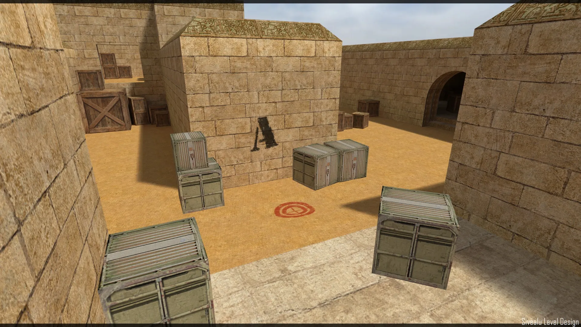 Скачать Карта de_sandstorm_pro для CS 1.6 - тактические возможности и баланс - Скриншот