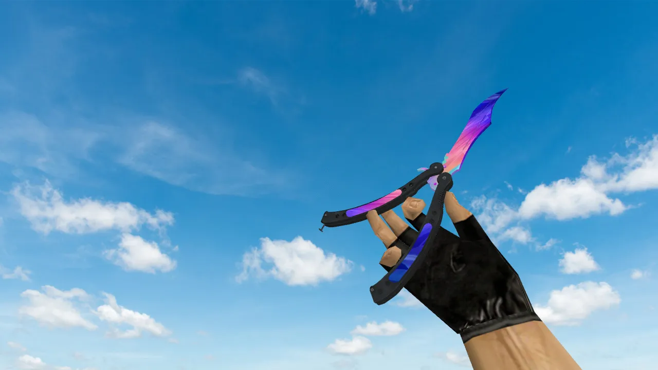 Скачать Модель «Butterfly Knife Lite» для CS 1.6: v_ и w_ модели, звук, анимация осмотра, текстуры и сборка - Скриншот