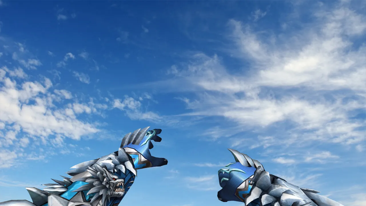 Скачать Модель ножа «Wolf Hands» для CS 1.6: v_ и w_ модели, звуки, анимация осмотра, качество текстур - Скриншот