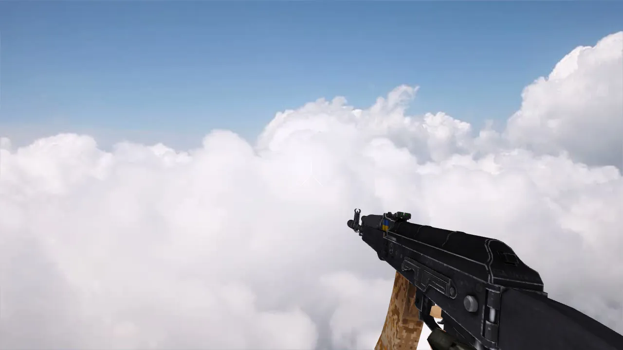 Скачать Модель «AK-47 Ukrainka» v_ и p_ для CS 1.6: звуки, анимация осмотра, текстуры, установка без вирусов - Скриншот