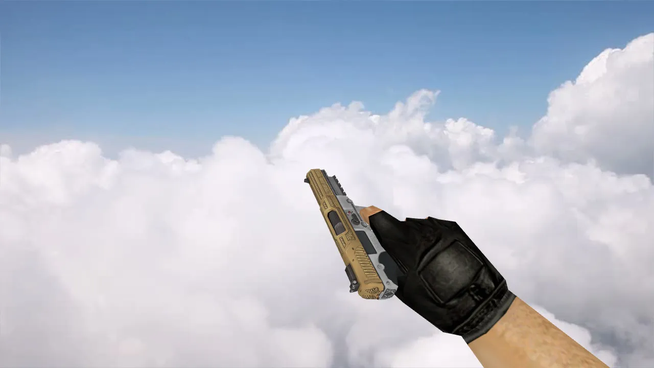 Скачать Модель «Five Seven Royal Gold» для CS 1.6: качественная графика и анимация - Скриншот