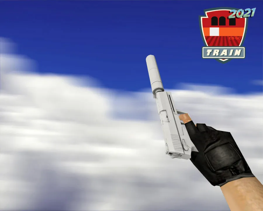 Скачать USP-S | Побелка (Whiteout) для CS 1.6 - Модели оружия - Скриншот