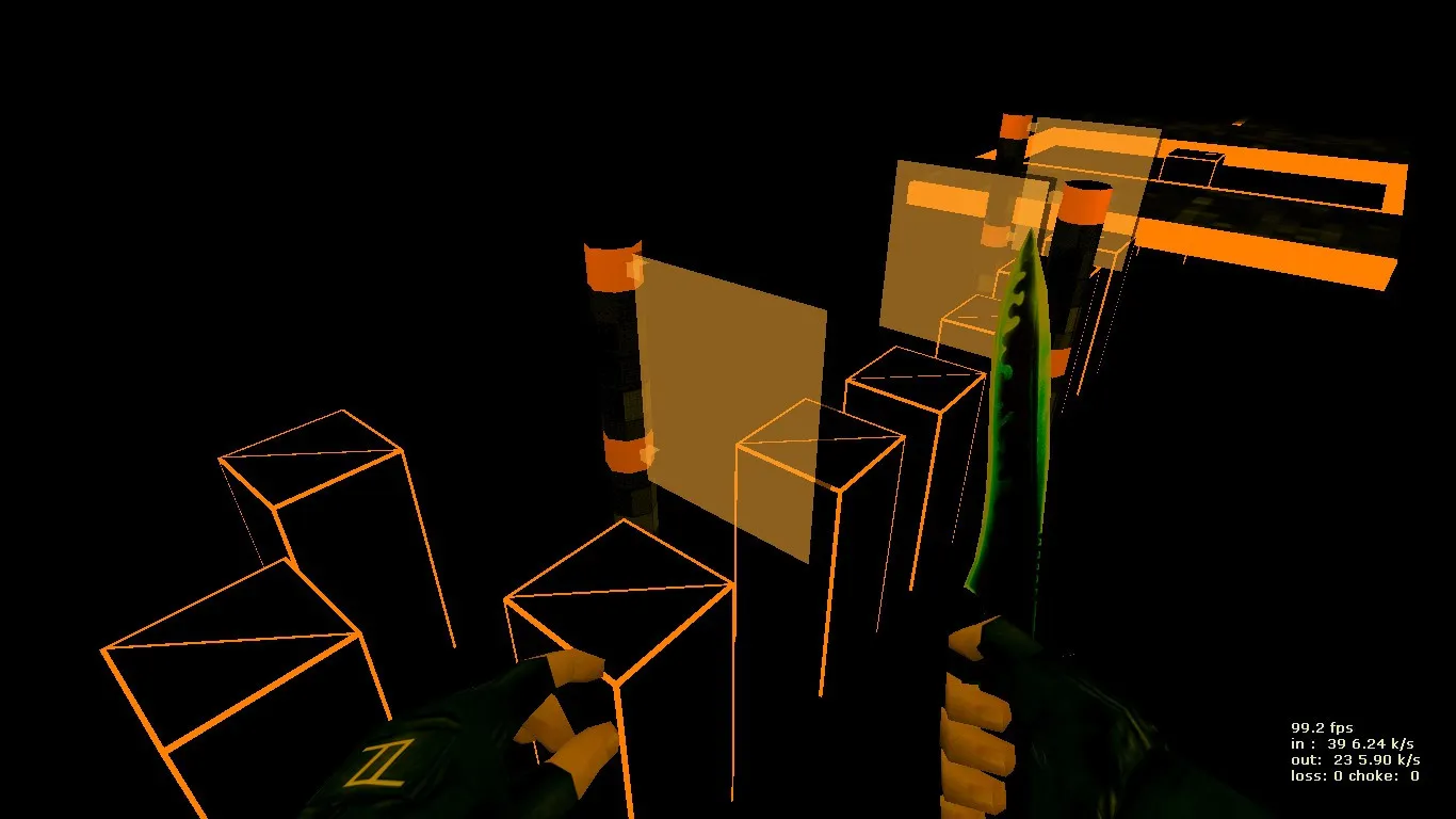 Скачать deathrun_orange для CS 1.6 — карта с трассой ловушек, баланс сторон и настройки ботов - Скриншот