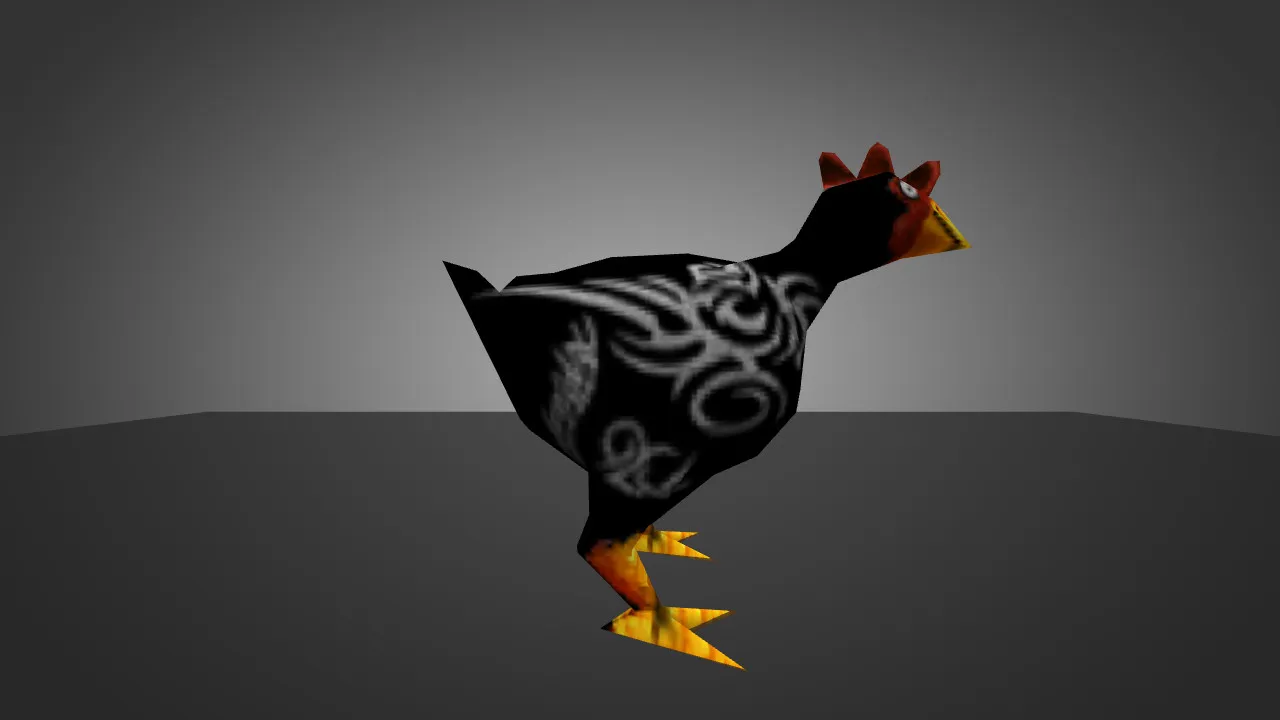 Скачать Модель «Chicken Black with Tattoo» для CS 1.6 - Уникальный скин - Скриншот