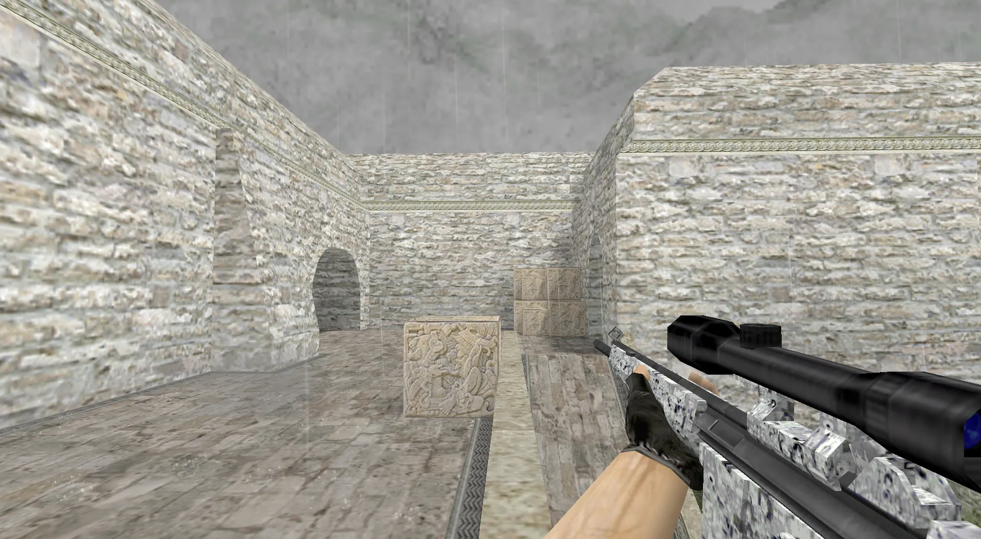 Скачать Модель Default G3SG1 Городской камуфляж для CS 1.6 - Скриншот