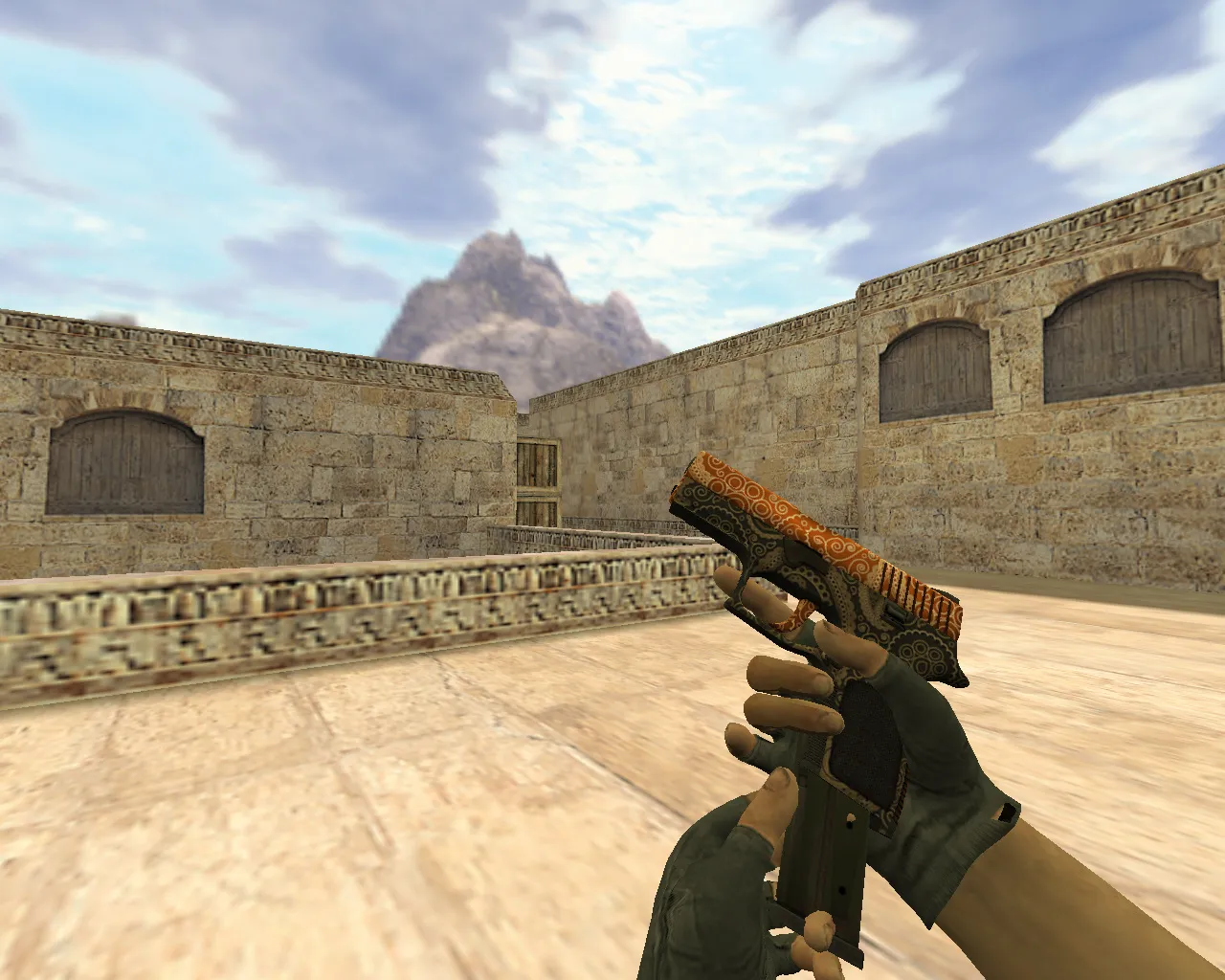 Скачать Модель P250 Роспись для CS 1.6 - Улучшение игрового процесса - Скриншот