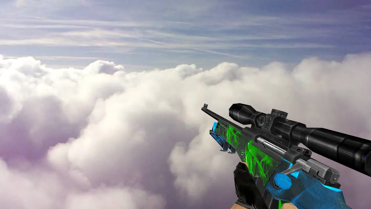 Скачать Модель «Default AWP Bluvy» для CS 1.6 - Качество и Уникальность - Скриншот