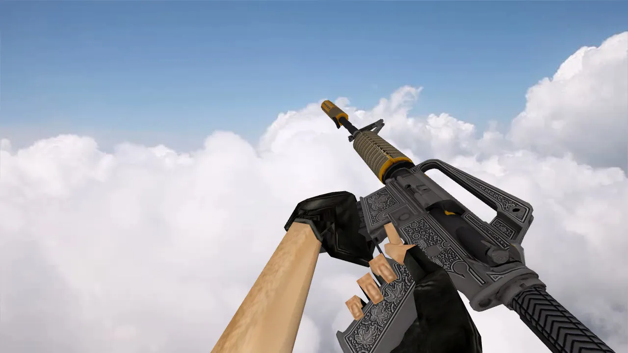 Скачать Модель M4A1 «Privy Councilor» для CS 1.6: v_m4a1, p_m4a1, w_m4a1, звуки, анимация осмотра и качество текстур - Скриншот