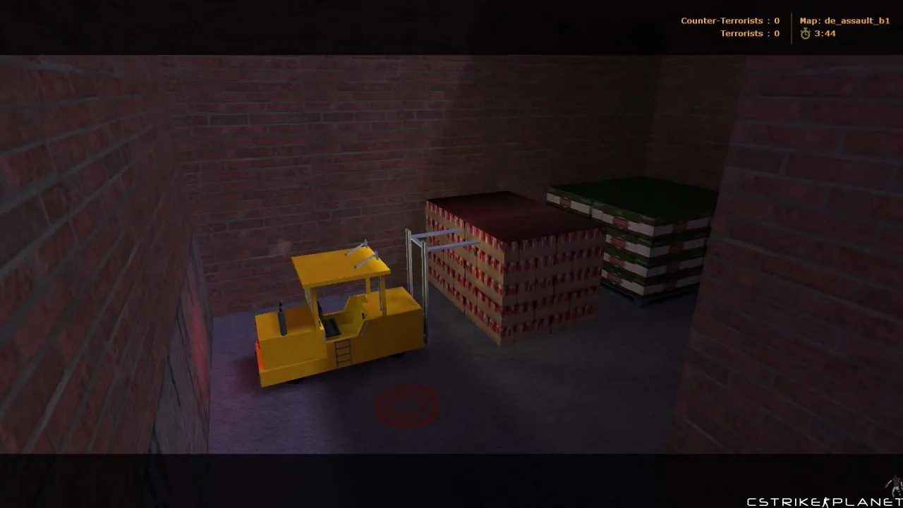 Скачать Карта de_assault_b1 для CS 1.6: точки, стороны, .nav для ботов, оптимизация wpoly/epoly и советы по установке - Скриншот