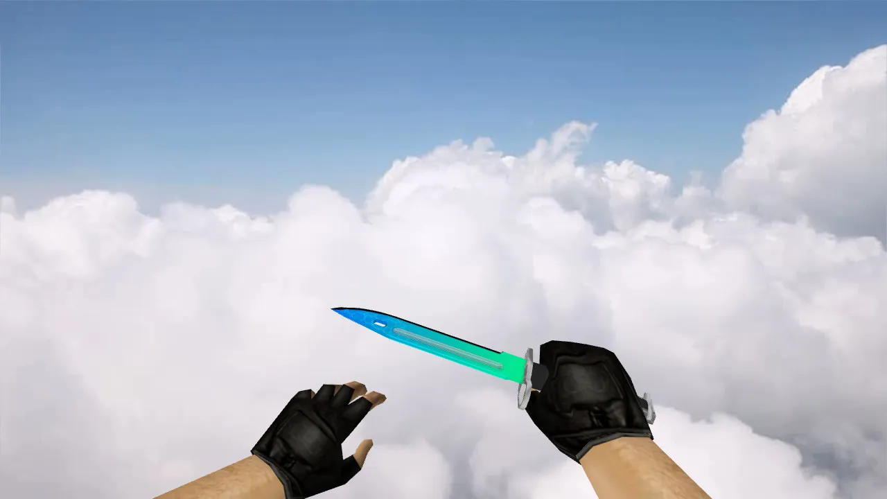 Скачать Модель ножа «Bayonet Momentum» для CS 1.6: v_, p_, w_ модели, звук, анимация осмотра и качество текстур - Скриншот