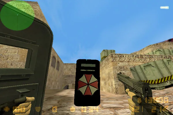 Скачать Модель «Umbrella Shield» для CS 1.6: v_/p_/w_ щит, звуки, анимация осмотра и текстуры - Скриншот