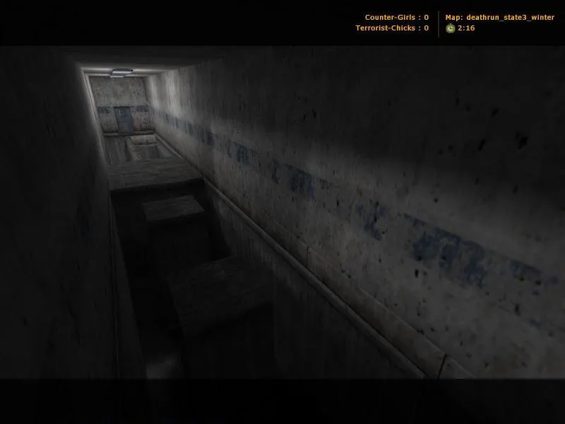 Скачать deathrun_state3_winter — карта для CS 1.6: баланс сторон, точки, .nav и оптимизация - Скриншот