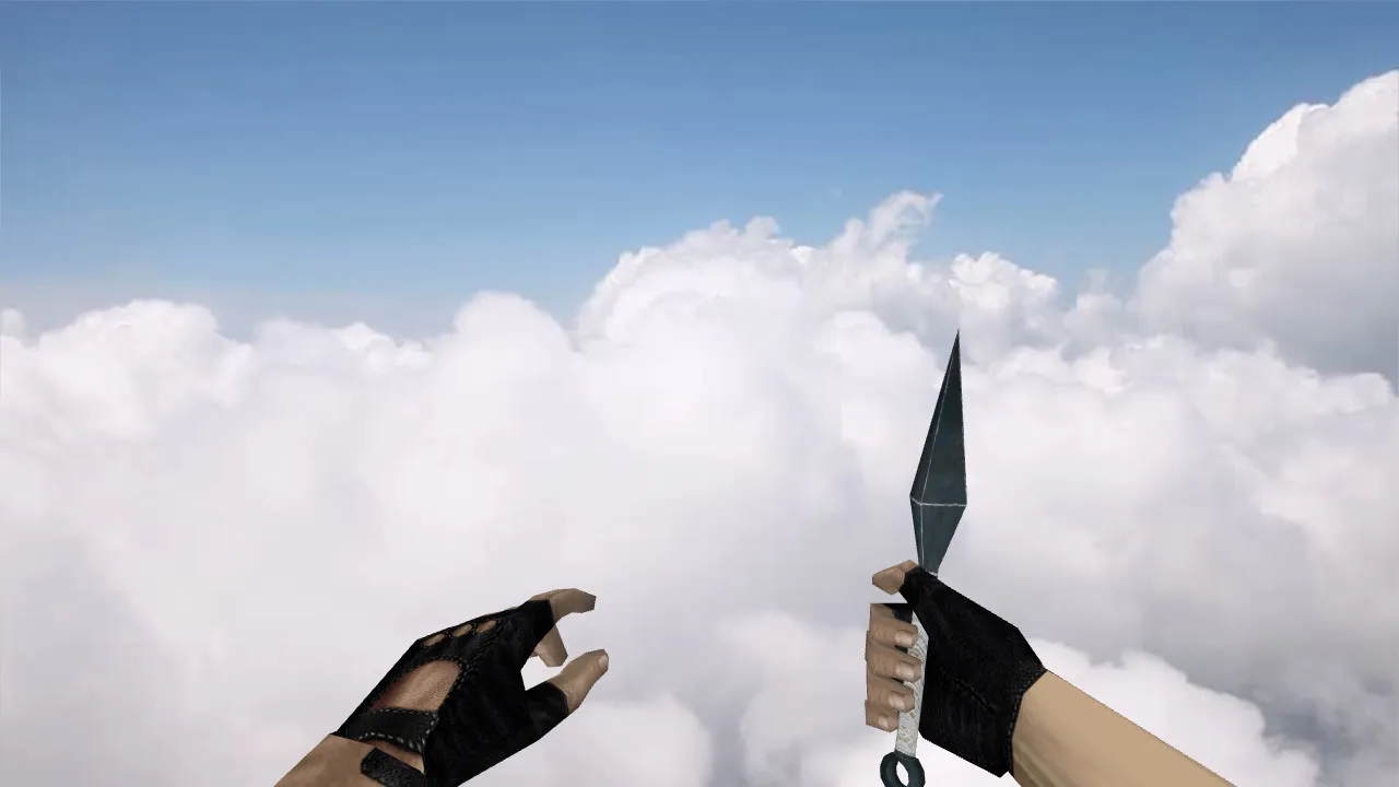 Скачать Модель ножа «Sakuragi's Kunai v2» (v_, p_, w_) для CS 1.6: звуки, анимация осмотра и качество текстур - Скриншот