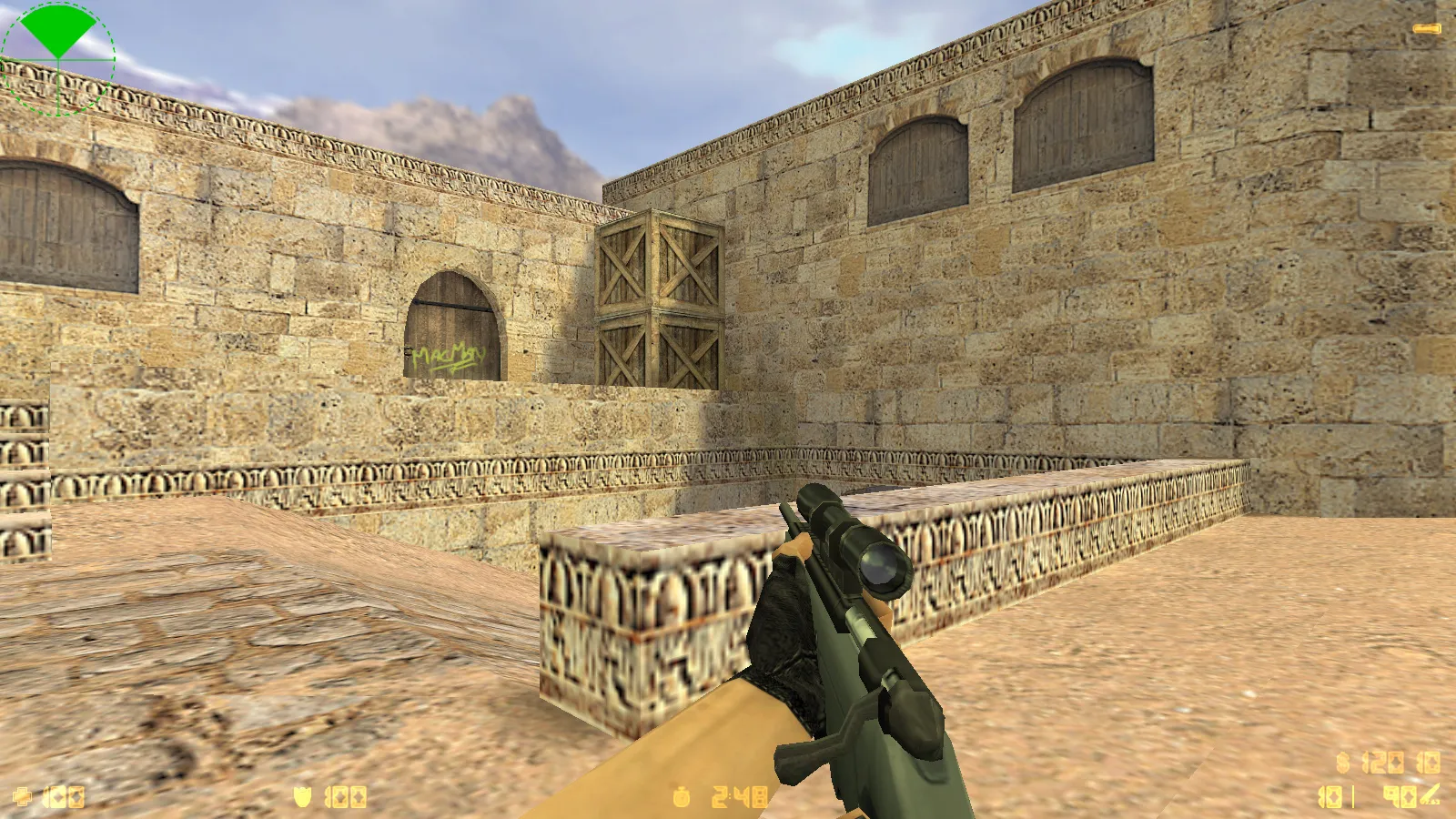 CS 1.6 2018 года: сборка с HD оружием, темой меню, воротами de_dust2 и оптимизированным конфигом — скриншот 14