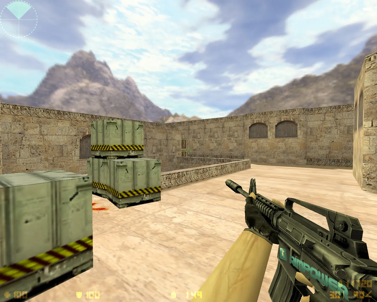 CS 1.6 от AIMPOWER: блогерская сборка с 7 правками, скинами, красно-синими моделями, черным меню и оптимизированным конфигом — скриншот 6