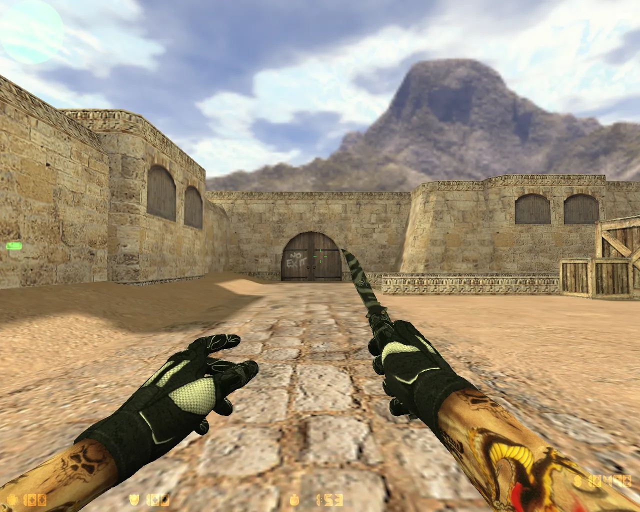 Скачать CS 1.6 Ultra HD от TheAmonDit: v_ и p_ модели, тату руки, темное меню и оптимизированный конфиг - Скриншот